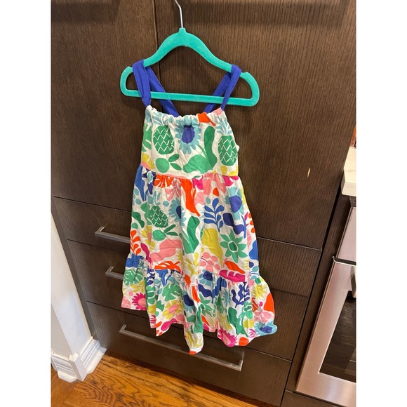 Mini Boden Other - Mini Boden Tiered Jersey Maxi Dress with a floral print girls 5-6